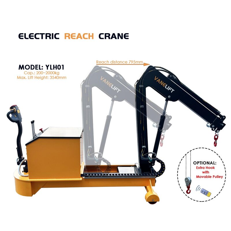 Full Electric Reach Crane Factory - China Factory VANELIFT 1-2t Automatic Hook Type