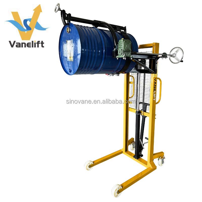Manual Hydraulic Drum Stacker Factory - Hot Sale 350-450 kg Steel Oil Barrel Lifter