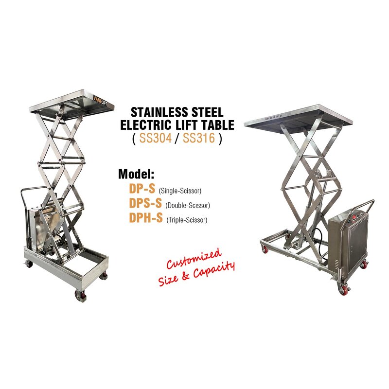 Inox Electric Scissor Lift Supplier - Movable Anti Rust Proof Mobile Elevating Customizing