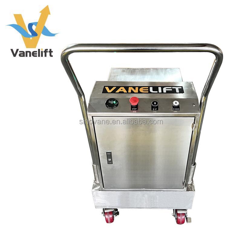 Semi Electric Scissor Lift Factory - 300kg-2t SS304 SS316 Portable Battery Power Platform