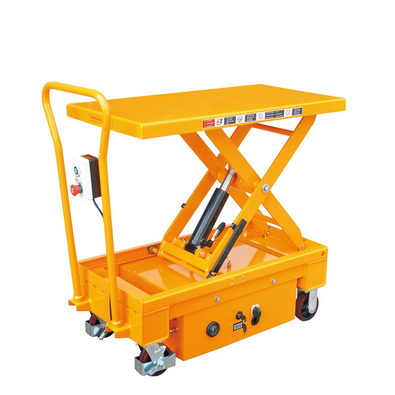 Electric Lift Table Factory - 300-1000 kg Stainless Steel Portable Battery Roller Top