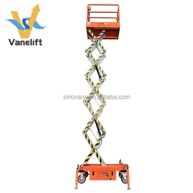 Small Aerial Work Platform Manufacturer - 300-500 kg 3-7m Electric Scissor Mini Manlift