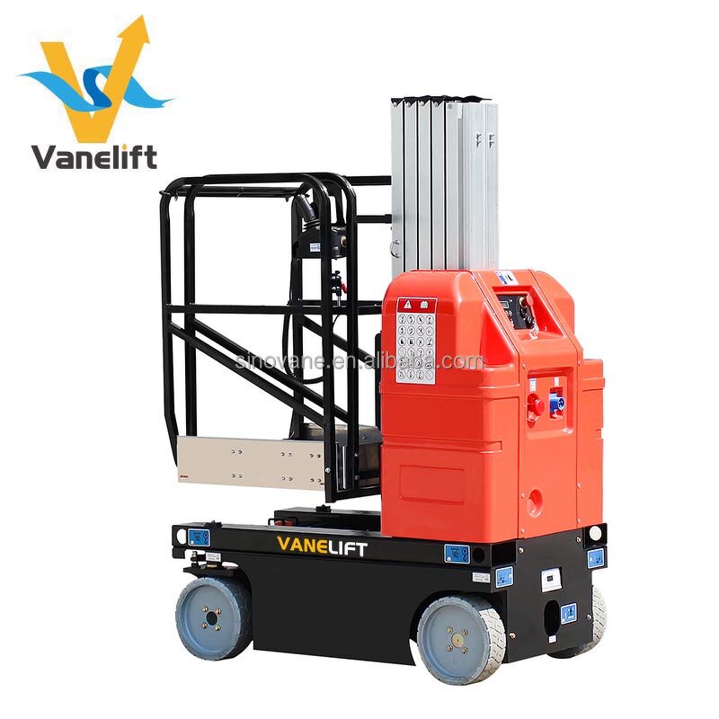 Aluminum Alloy Telescopic Mast Manlift Factory - 6-11m Ladder One Person Window Cleaning