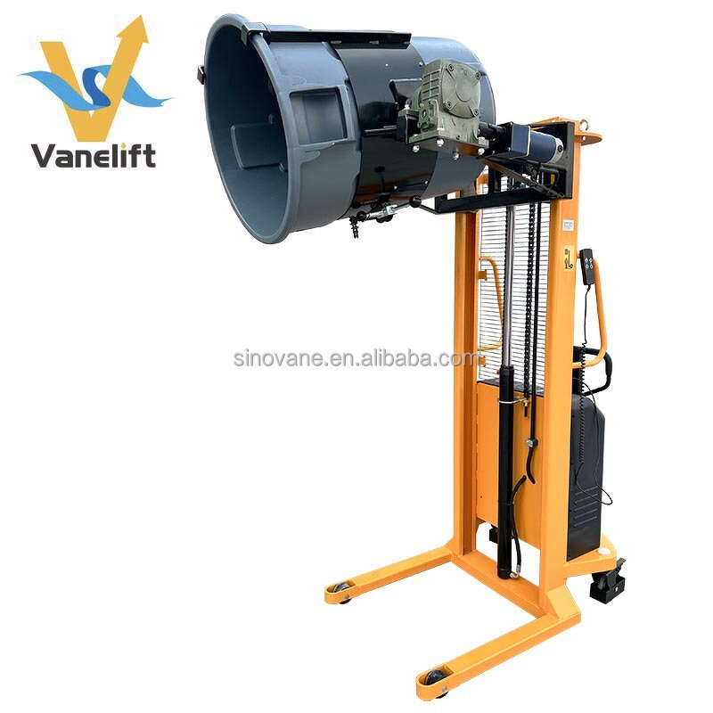 Semi Electric Drum Stacker Manufacturer - YL450 Walkie Type 450kg Handling Rotating