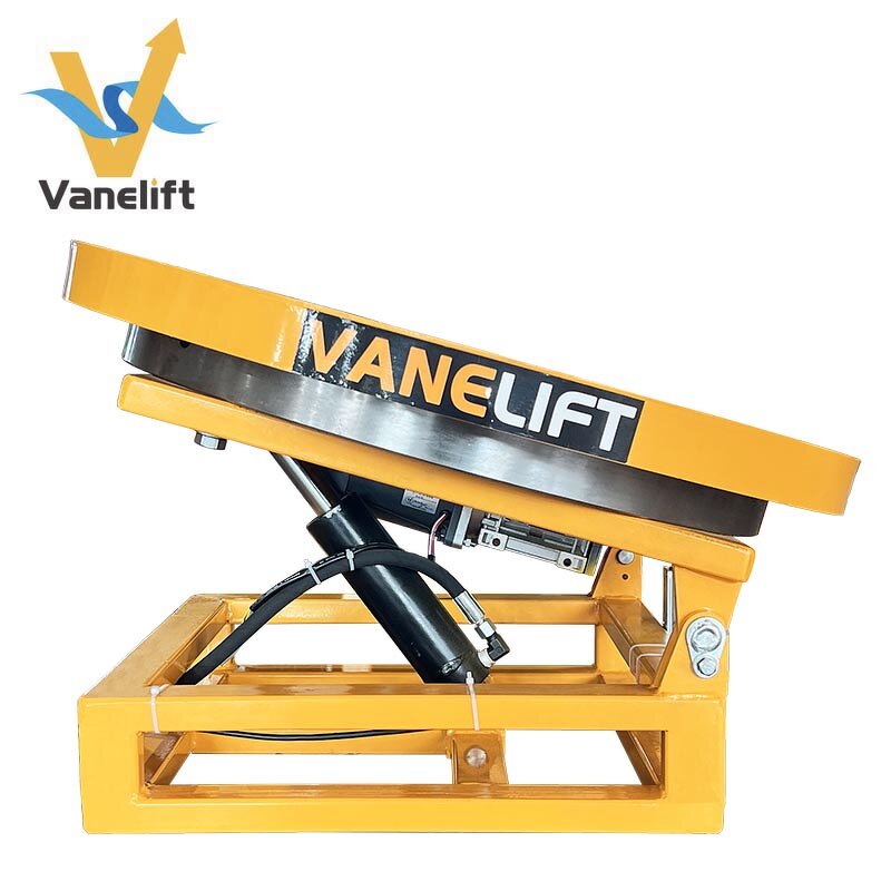 Automatic Rotating Table Lift Factory - VANELIFT Motor Power Inclinable Revolving Customized
