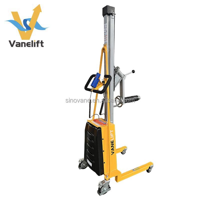Battery Film Roll Lifter Supplier - Light Duty 100-300 kg Semi Electric Reel Rotator
