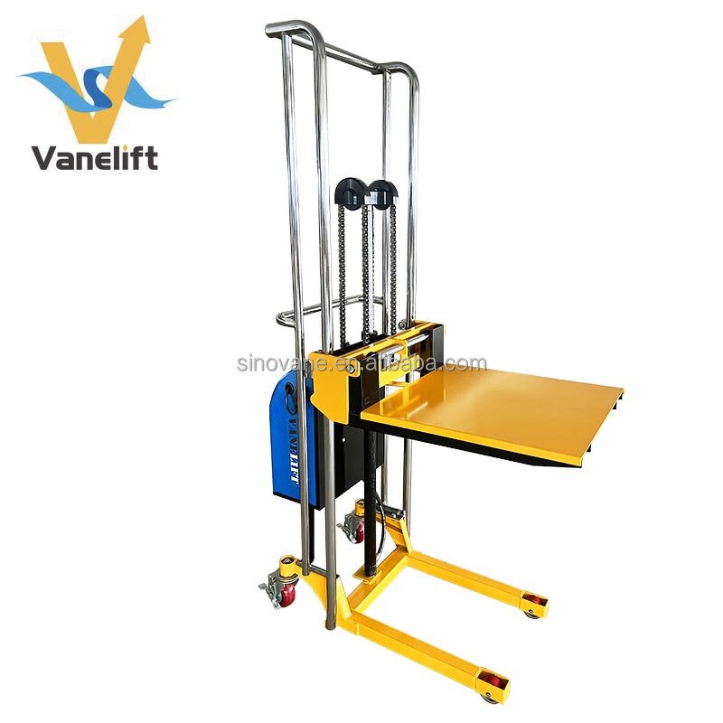 Semi Electric Stacker Supplier - VANELIFT 400kg Light Duty 1.1-1.8 m Mini Forklift