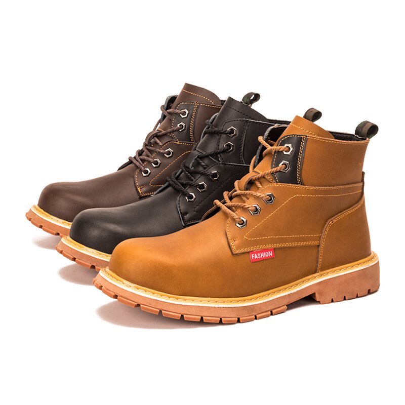 Safety Boots Manufacturer - Custom Genuine Leather Work Sneakers