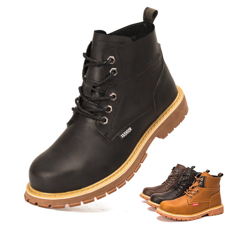 Safety Boots Manufacturer - Custom Genuine Leather Work Sneakers