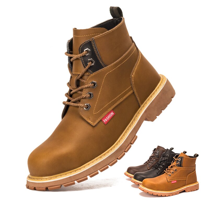 Safety Boots Manufacturer - Custom Genuine Leather Work Sneakers