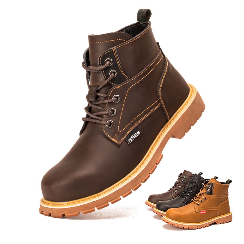 Safety Boots Manufacturer - Custom Genuine Leather Work Sneakers