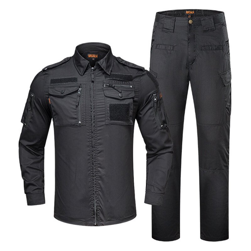 Tactical Uniform Manufacturer - 728 Black Security Suit OEM/ODM