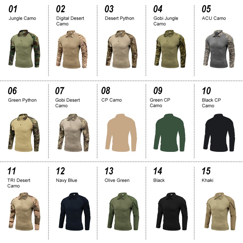 Tactical T-Shirt Manufacturer - Quick-dry Long Sleeve Combat Top OEM/ODM