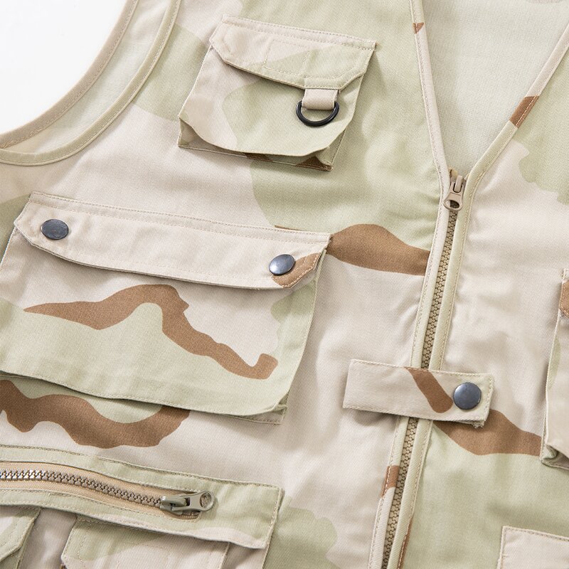 Tactical Vest Manufacturer - 7 Pocket Desert Camo Vest OEM/ODM