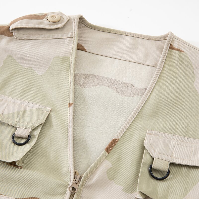 Tactical Vest Manufacturer - 7 Pocket Desert Camo Vest OEM/ODM