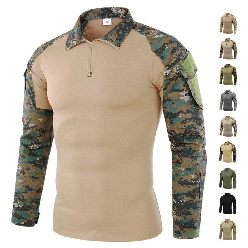 Tactical T-Shirt Manufacturer - Quick-dry Long Sleeve Combat Top OEM/ODM