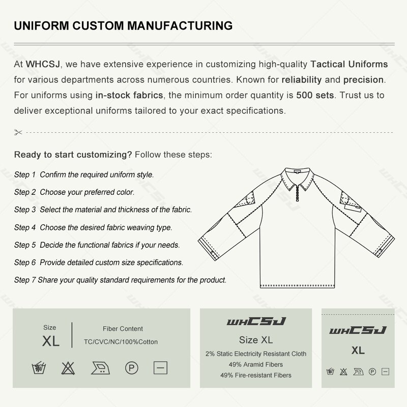 Tactical Uniform Manufacturer - Custom Camouflage Training Outfit Set OEM/ODM