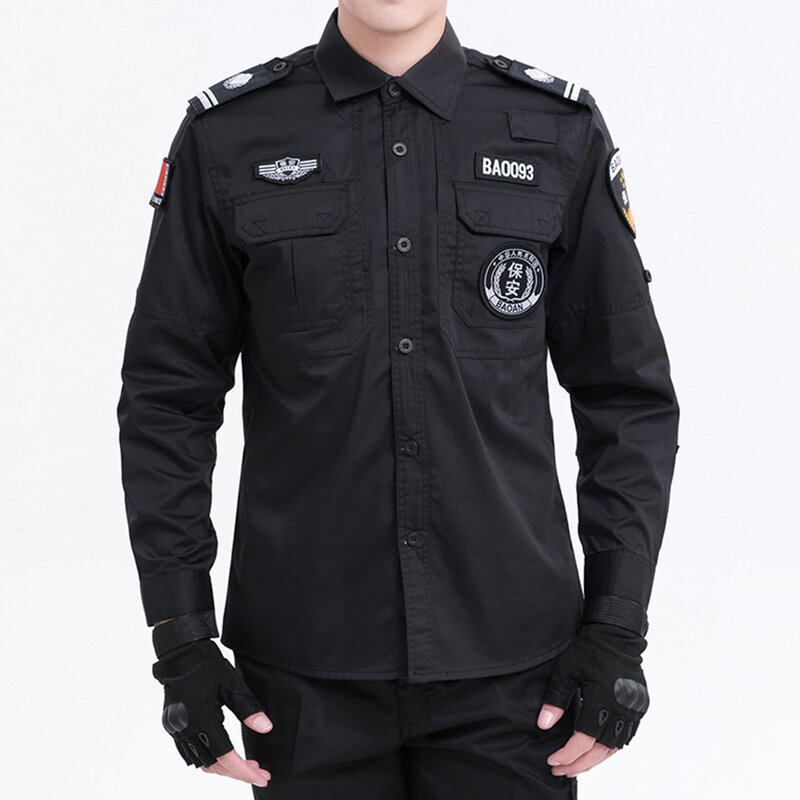 Security Uniform Manufacturer - Custom Long Sleeve Tactical Shirt OEM/ODM
