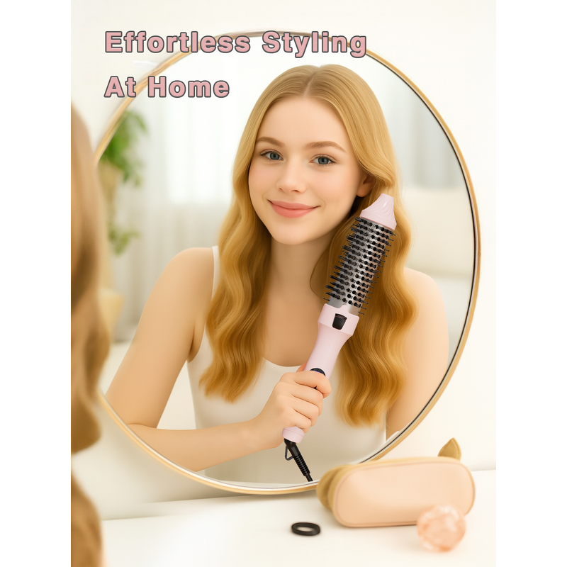 Heat Brush Manufacturer - Electric Ion Hair Brush with LED Display OEM/ODM
