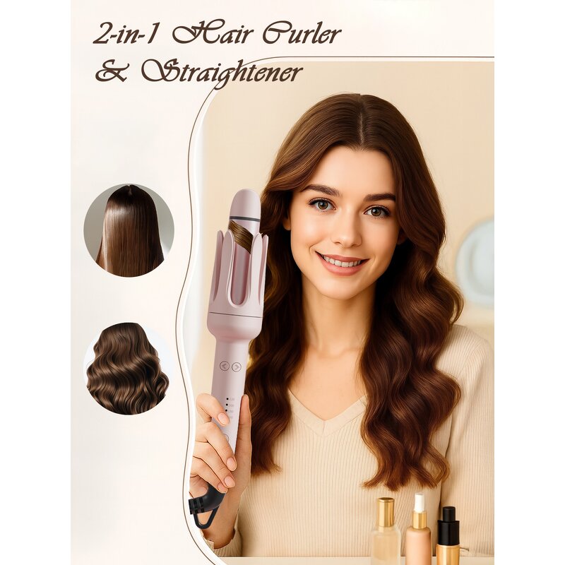 Hair Curler Manufacturer - Professional LCD Rotary Curling Iron OEM/ODM