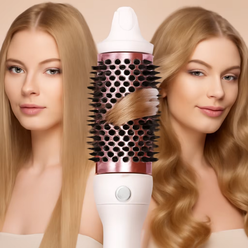 Heated Comb Manufacturer - Rose Gold Ceramic Barrel Heated Comb OEM/ODM