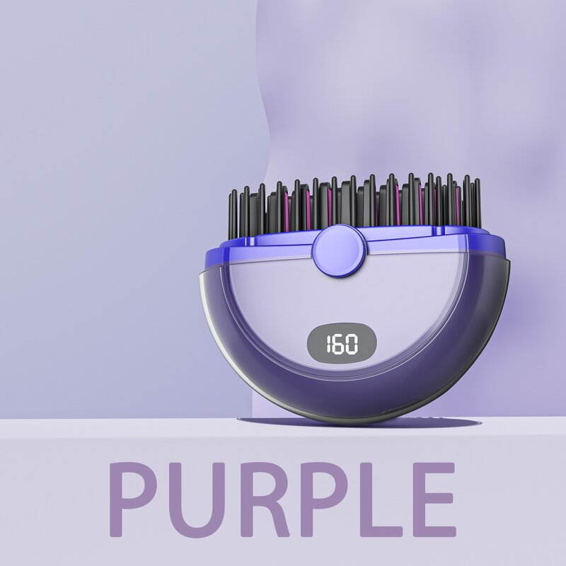 Hair Straightener Manufacturer - Mini Wireless Portable Straightener Brush OEM/ODM