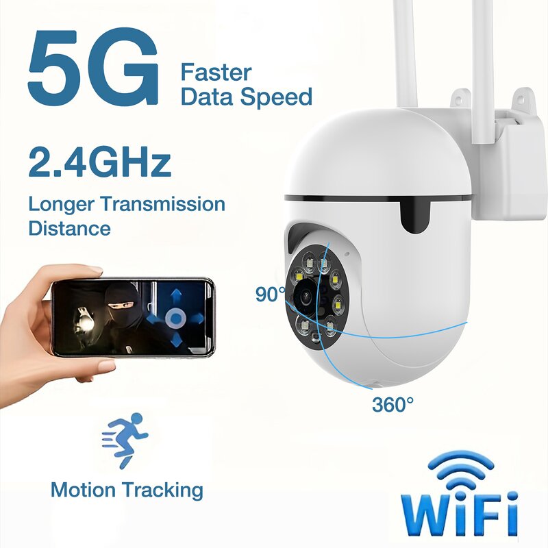 PTZ Camera Manufacturer - Wireless WiFi PTZ Home Monitoring Camera OEM/ODM