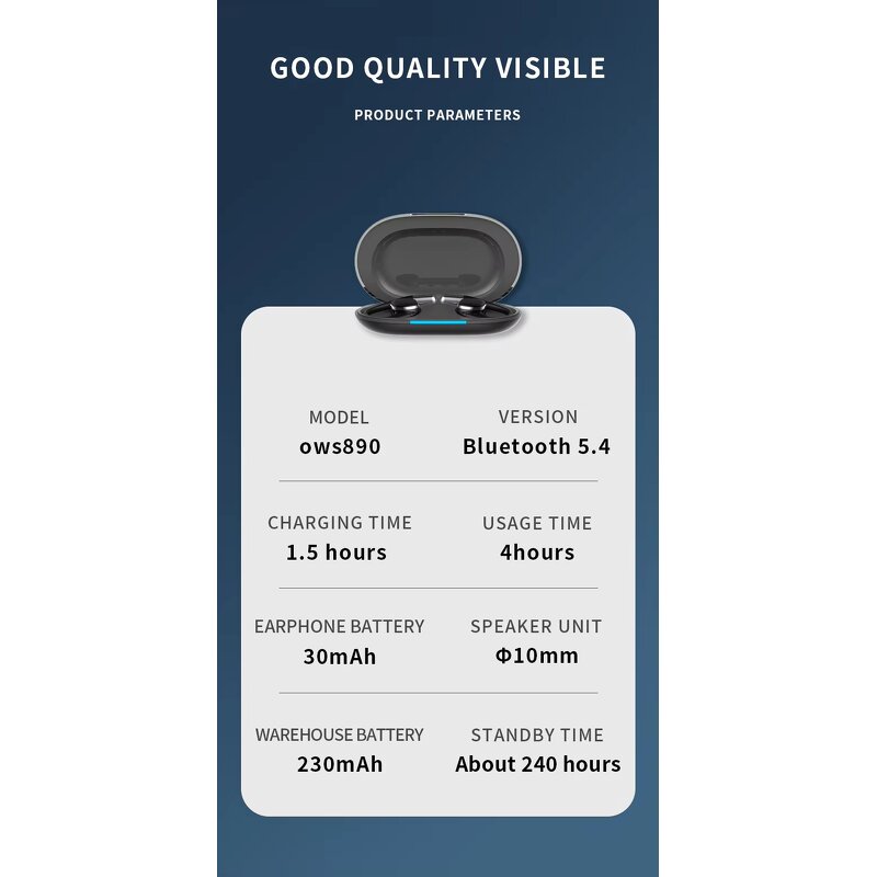 Wireless Earphones Manufacturer - Ear Hook Open Ear Wireless Earphones OEM/ODM