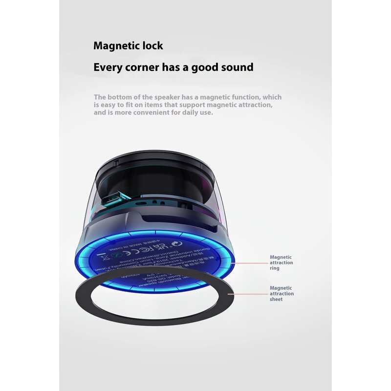 Bluetooth Speaker Manufacturer - 2025 V5.4 Portable RGB Speaker OEM/ODM