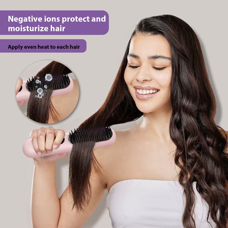 Hair Straightener Manufacturer - Rechargeable Waterproof Mini Brush Comb OEM/ODM