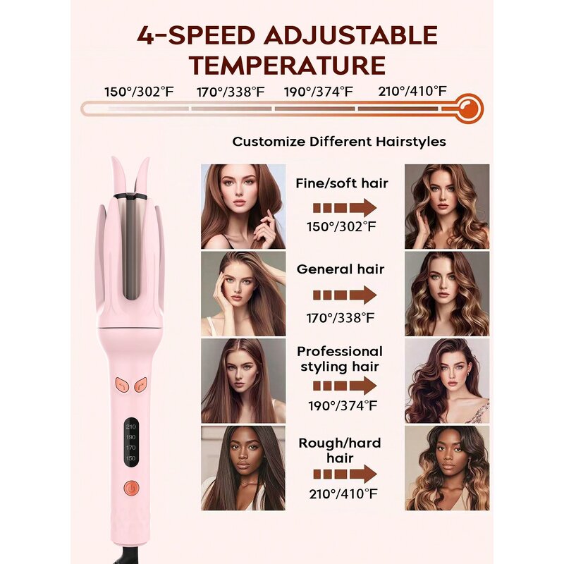 Curling Iron Manufacturer - Ceramic Long Barrel Rotating Styling Tool OEM/ODM