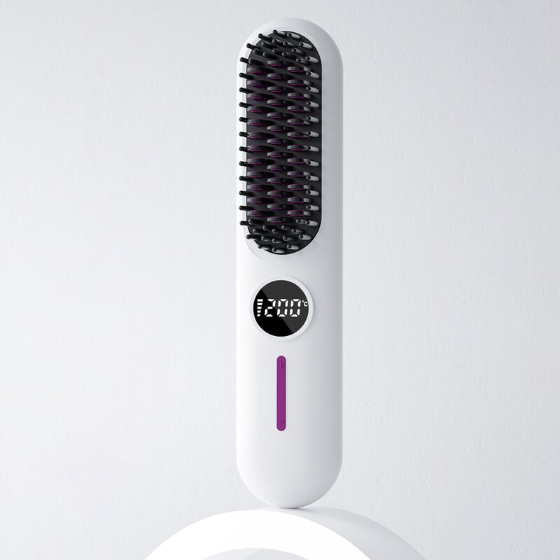 Hair Straightener Manufacturer - Rechargeable Mini Straightening Brush OEM/ODM