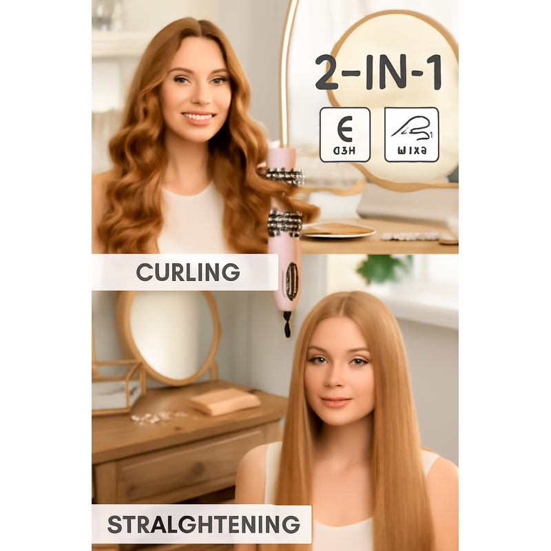 Heated Comb Manufacturer - Rose Gold Ceramic Barrel Heated Comb OEM/ODM