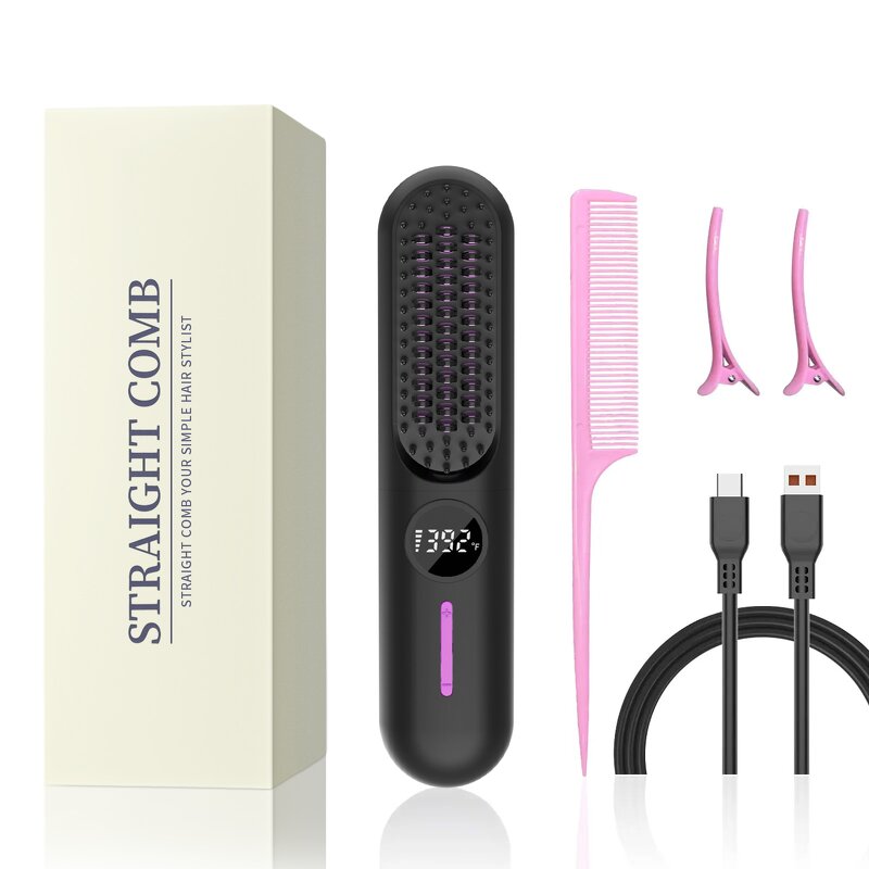 Hair Straightener Manufacturer - Rechargeable Waterproof Mini Brush Comb OEM/ODM