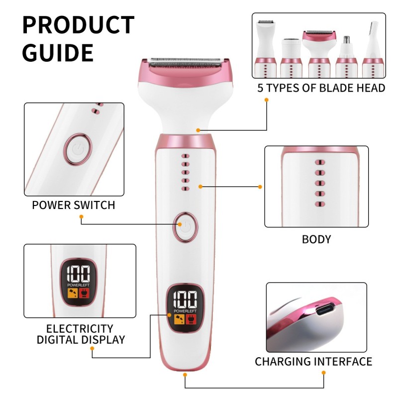 Cordless Epilator Manufacturer - Portable 2-in-1 Hair Trimmer