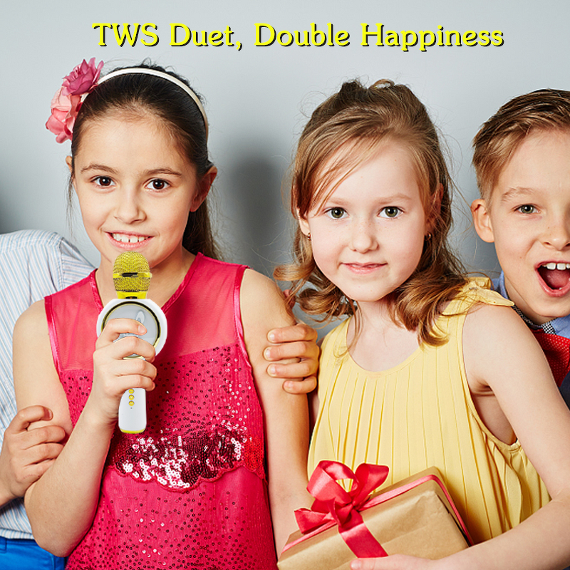 Wireless Microphone Factory - OEM/ODM Portable Kids Karaoke Mic with LED Light Toy