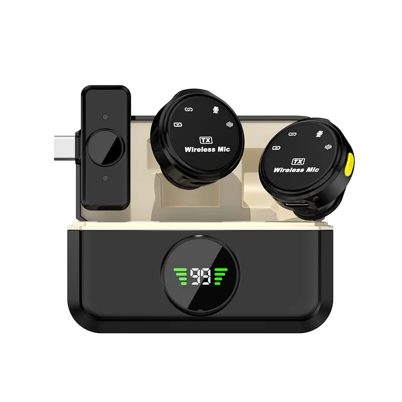 Wireless Microphone Factory - OEM/ODM 2.4Ghz Condenser Lavalier Mic Noise Cancelling