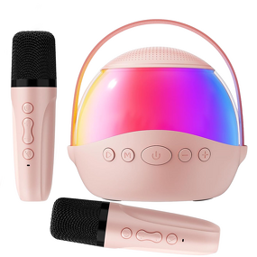 Portable Speaker Factory - OEM/ODM Outdoor Karaoke Speaker with Microphones Wheels