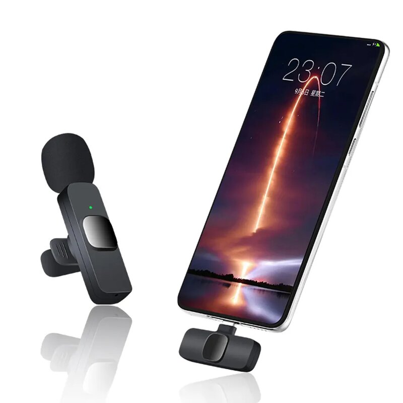 Wireless Microphone Factory - OEM/ODM K9 Lavalier Mic Noise Cancellation Type C