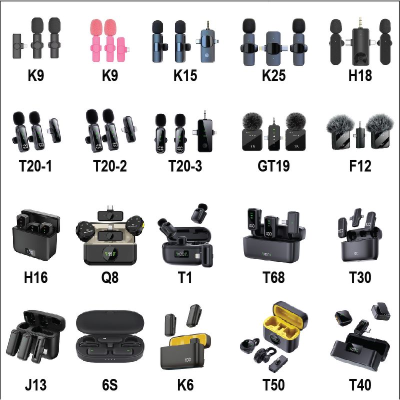 Wireless Microphone Factory - OEM/ODM Mini Magnetic Lavalier Mic Long Battery Life