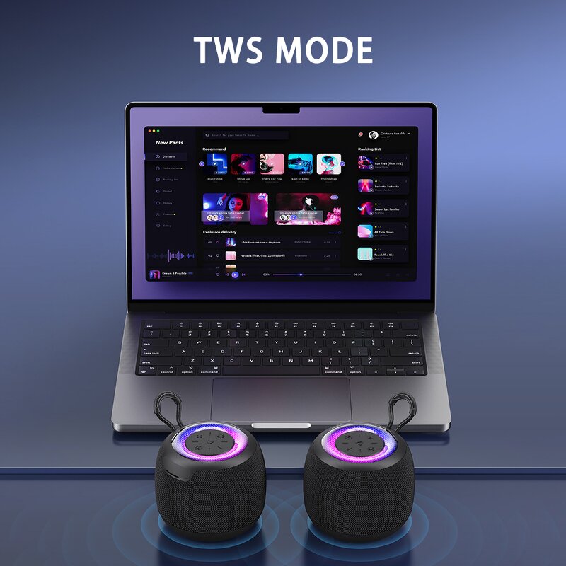 Portable Speaker Factory - OEM/ODM Mini Bluetooth Speaker Waterproof RGB Light