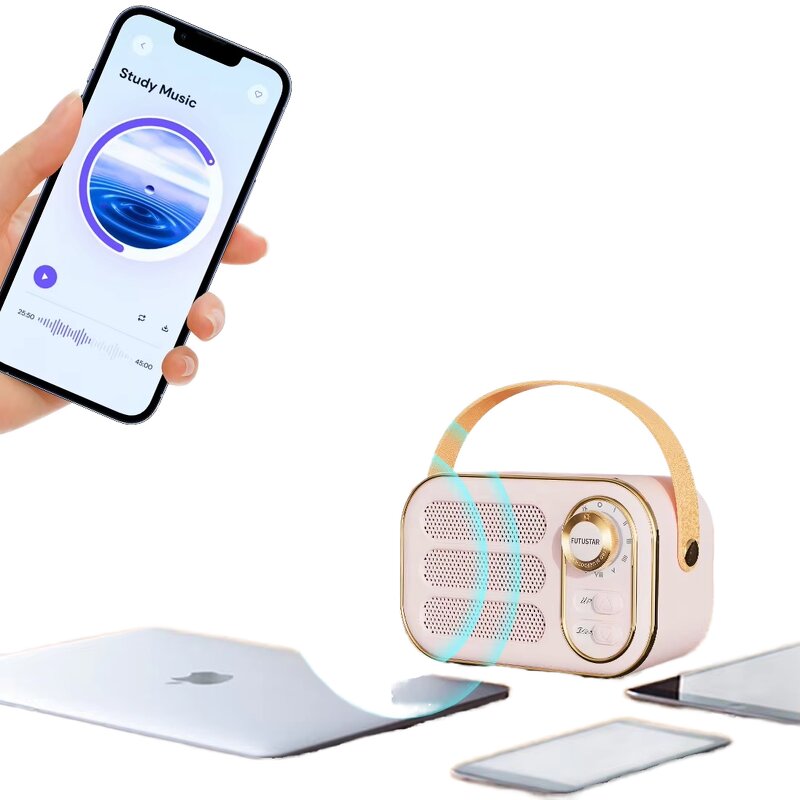 Portable Speaker Factory - OEM/ODM Retro TWS Bluetooth Speaker IPX4 Waterproof