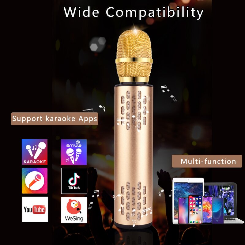 Wireless Microphone Factory - OEM/ODM Bluetooth Karaoke Handheld Microphone 3-in-1