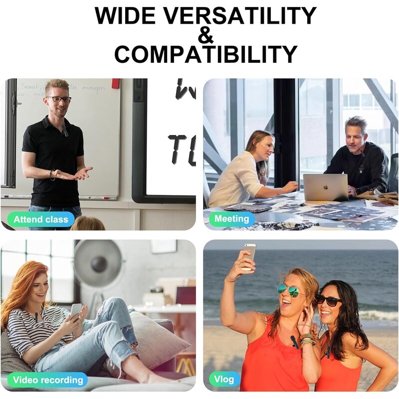 Wireless Microphone Factory - OEM/ODM K9 Lavalier Mic Noise Cancellation Type C