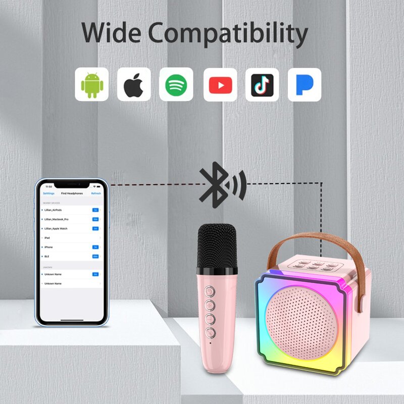 Portable Speaker Factory - OEM/ODM 5W RGB LED Speaker System Waterproof