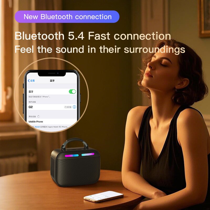 Outdoor Speaker Factory - OEM/ODM Waterproof Bluetooth Speaker with RGB LED