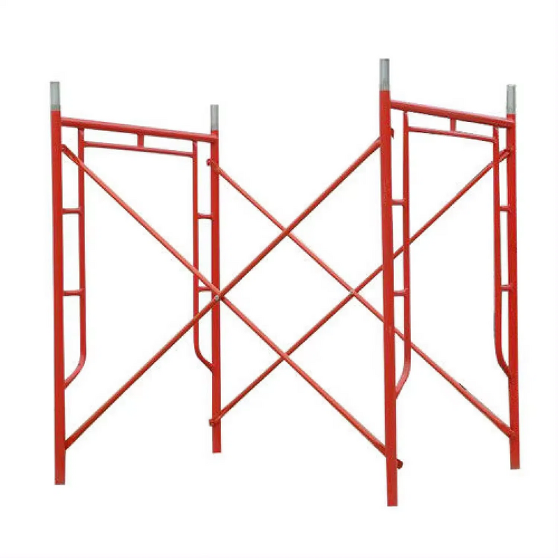 Adjustable Frame Scaffolding Manufacturer - Galvanized Steel Prop with Wheels