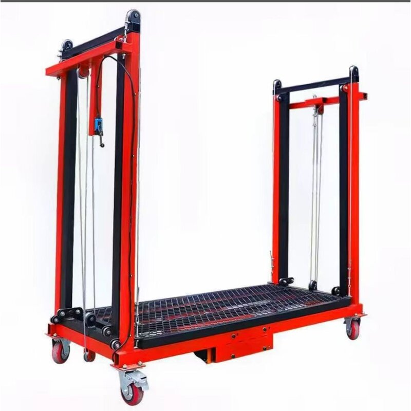 Electric Scaffold Lift Manufacturer - Foldable Steel Wheels Scissor