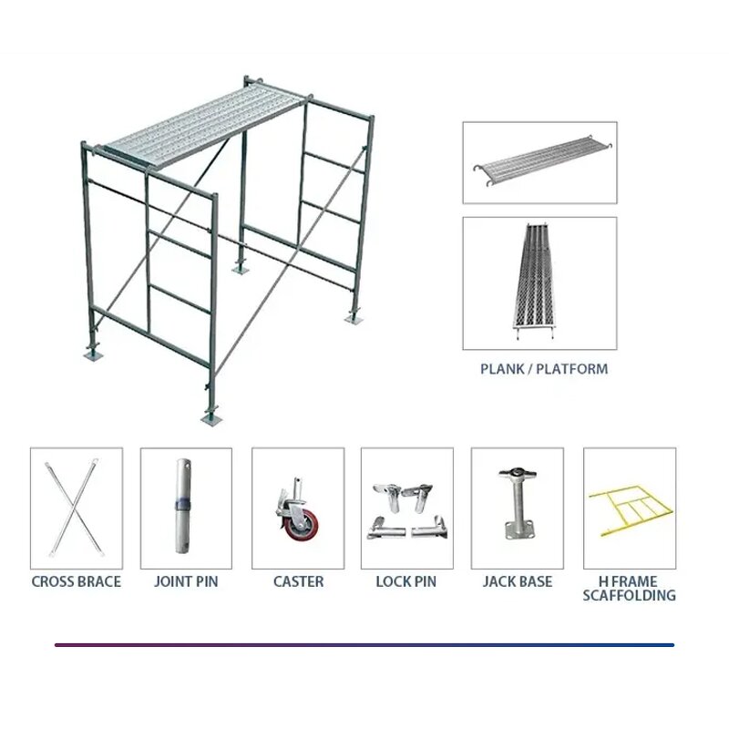 H Frame Scaffolding Manufacturer - Q235 Steel Mobile Ladder System