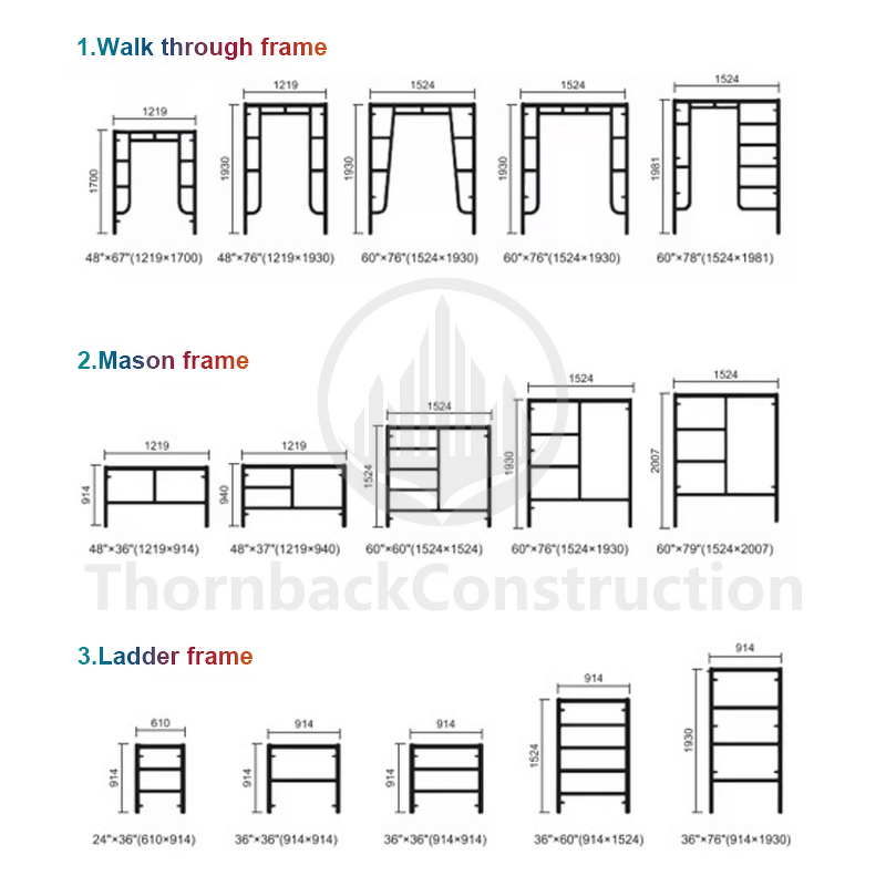 H Frame Scaffolding Manufacturer - Professional 10m Folding Mobile Frame